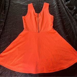 French Laundry Vibrant Orange Backless Dress